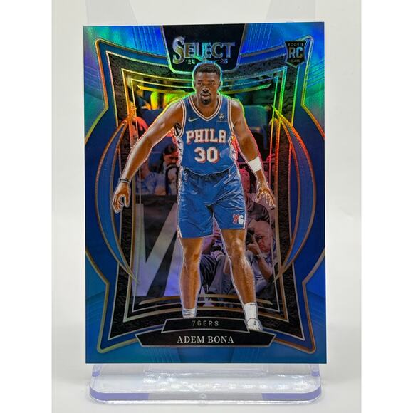 2024-25 Panini Select Adem Bona Rookie Light Blue Prizm 202/299 SP 76ers RC - Picture 1 of 2